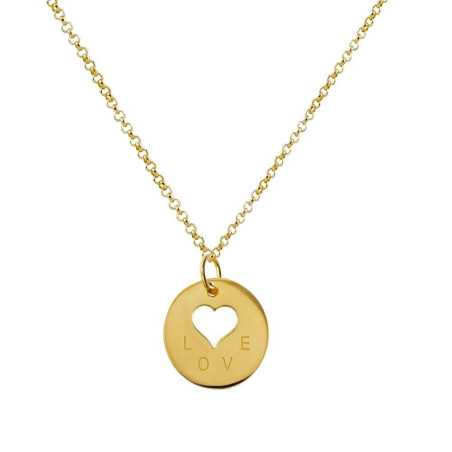 Colgante personalizada corazón calado love