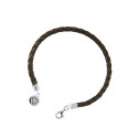 Pulsera cuero con corazón