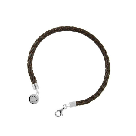 Pulsera cuero con corazón