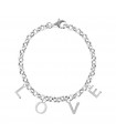 Silver bracelet Love