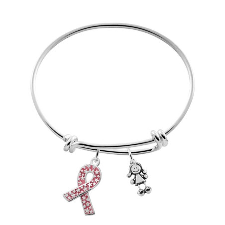 Pulsera Lazo grande contra el cáncer Asamma – ASAMMA – vista 2