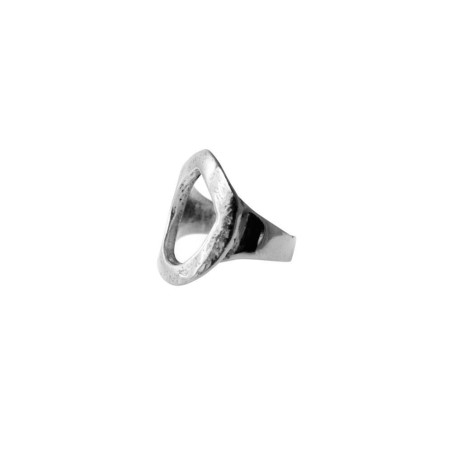 Anillo plata círculo