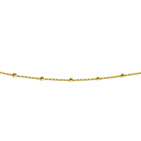 Rolo chain with golden balls
