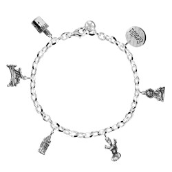 ▷ Pulsera con charms de plata | HAGO