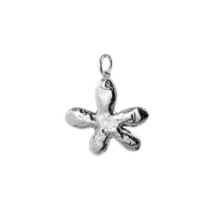 colgante de plata en forma de jazmin