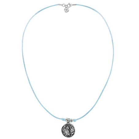 Cordón con medalla Virgen María – Collares de plata
