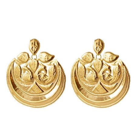 Kala Leaf Earrings – Silver earrings