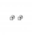 Pendientes cuadrado plata