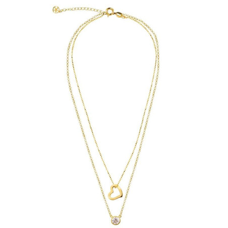 Midi choker with heart and gem – Silver necklaces – vista 2