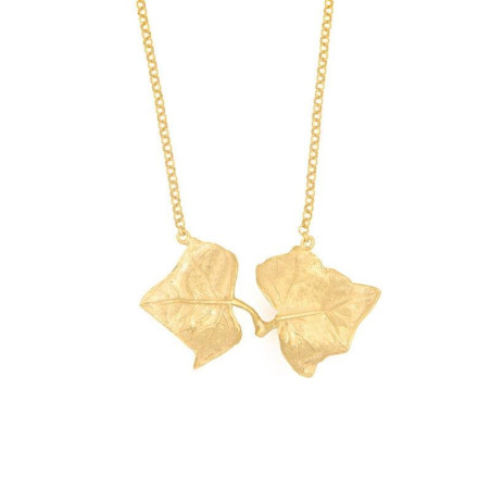 Gargantilla hojas dobles – Collares de plata