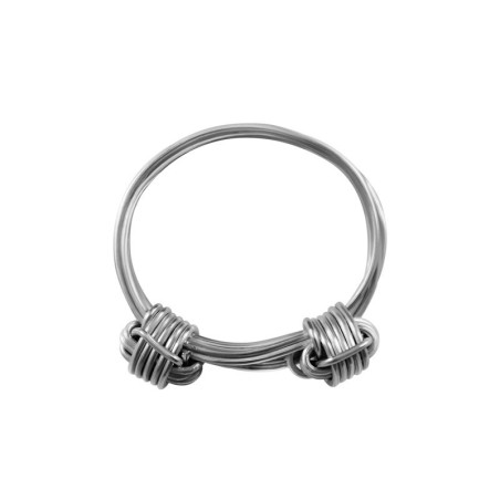 Anillo nudos de plata