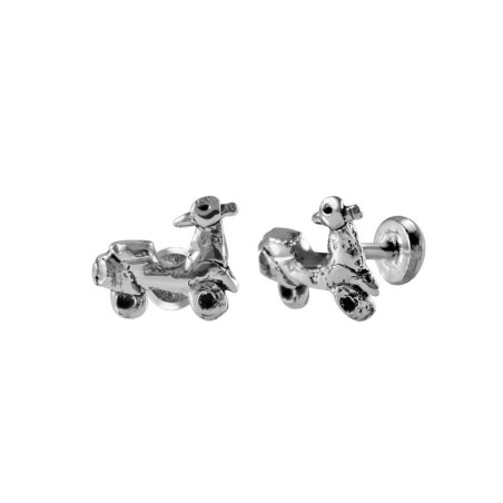 Motorcycle-shaped cufflinks