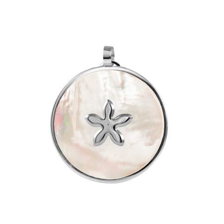 Pendant nacre jasmine – Silver pendants