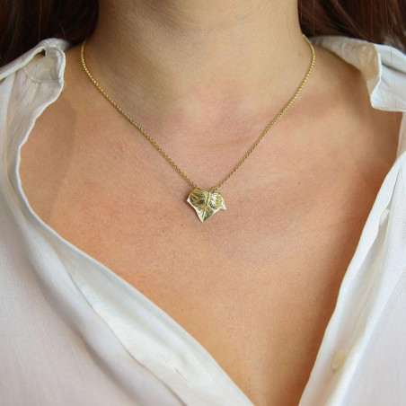 Gargantilla hoja – Collares de plata – vista 2