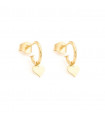 Heart hoop earrings