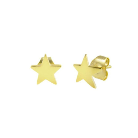 Pendientes estrella de oro