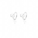 Pendientes aro cruz