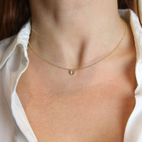 Collar Circonita en oro – Collares de oro – vista 2