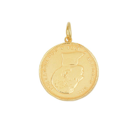 medalla chapada en oro