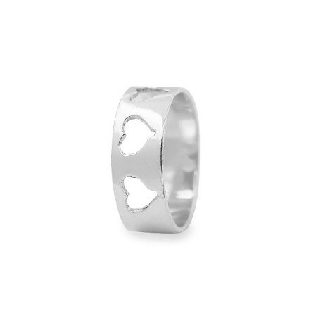 openwork heart ring