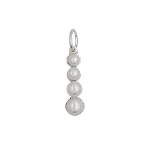 silver and pearl pendant
