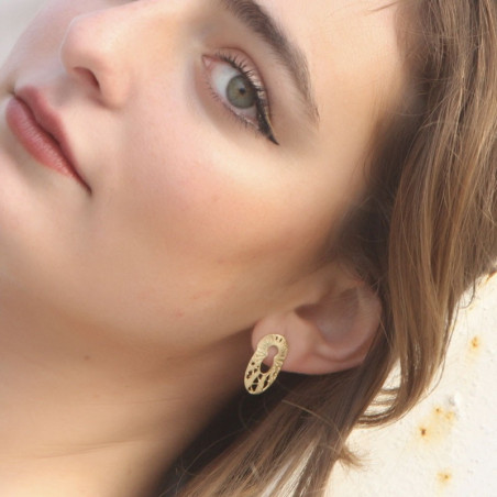 Earring Cerradura – Silver earrings – vista 2