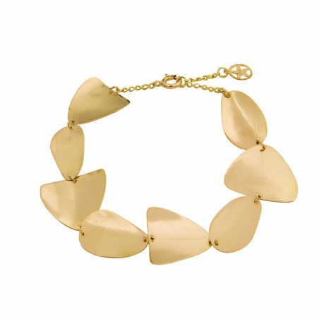 Flora bracelet in sterling gold