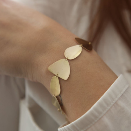 Pulsera de oro de ley de la colección Flora.