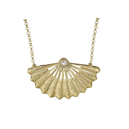 Fan choker – Silver necklaces