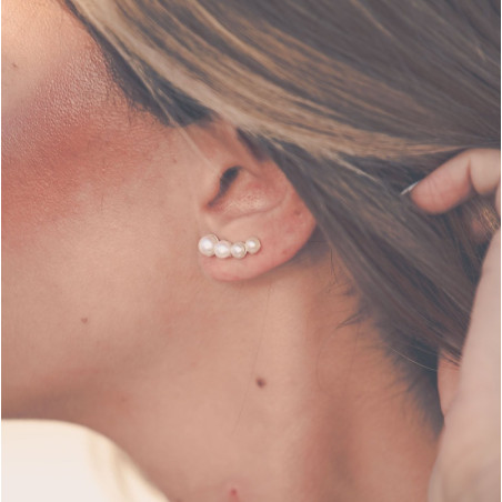 Pearl earrings for women