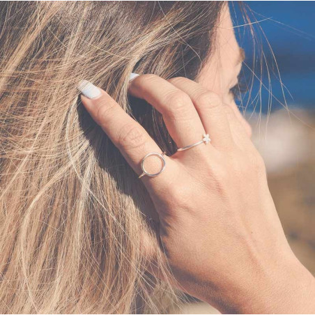 Diabolo ring – Silver rings – vista 2