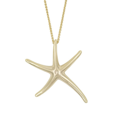 Gargantillas estrellas de mar dorada