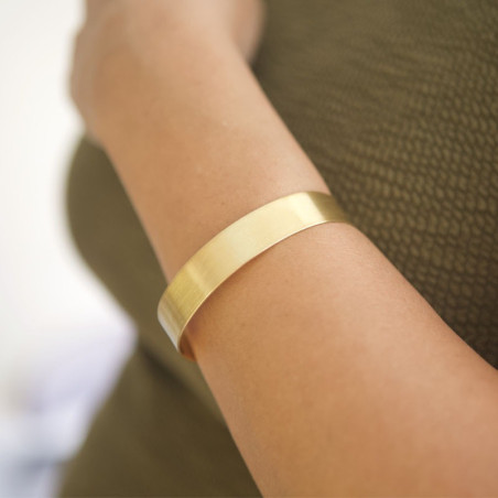brazalete de laton chapado en oro