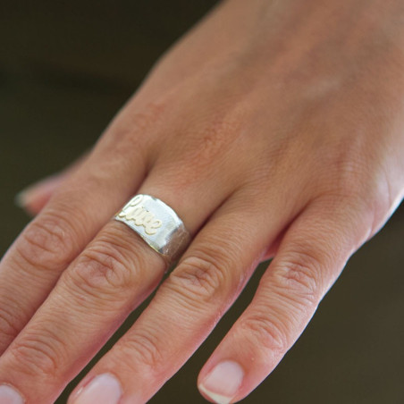 Anillo love personalizado