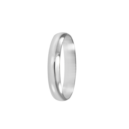 Alianza plata 4mm con acabado brillante