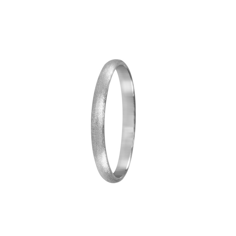 Fine silver wedding band