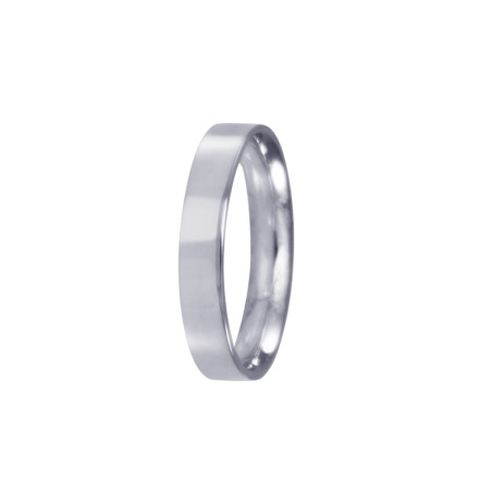 Alliance white gold Flat 4mm – Alliances White Gold