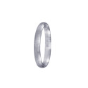 Alianza oro blanco, satinada 3mm