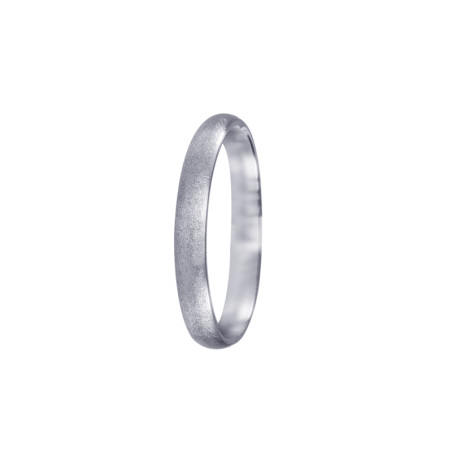 Offer in satin white gold wedding band
