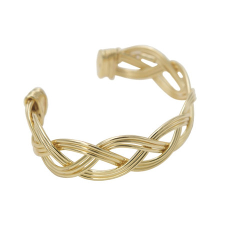 Golden bracelet, Atenas 3 Threads – Silver bracelet