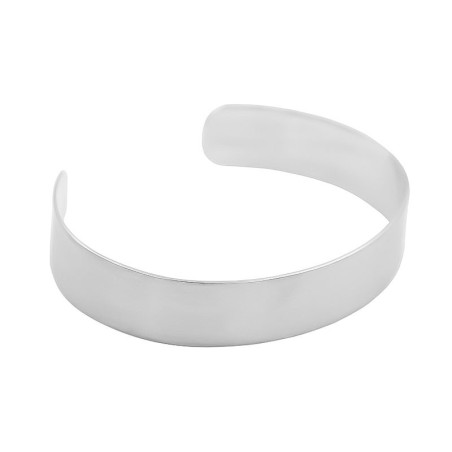 Pulsera banda de plata
