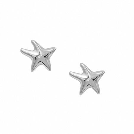 Silver Starfish Earrings