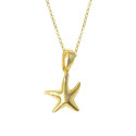 Colgante estrella de mar dorado