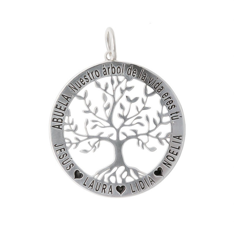 Colgante arbol de la vida nombres