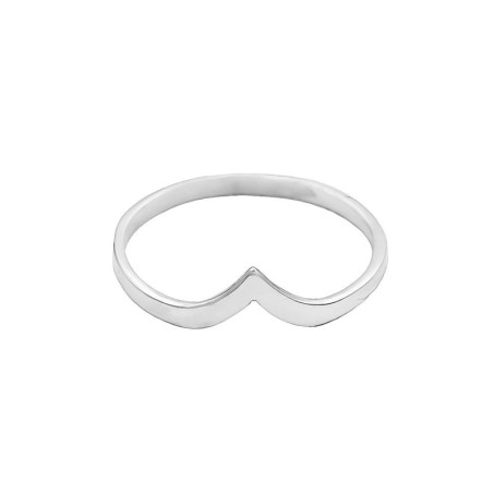 Anillo ola de mar plata de ley