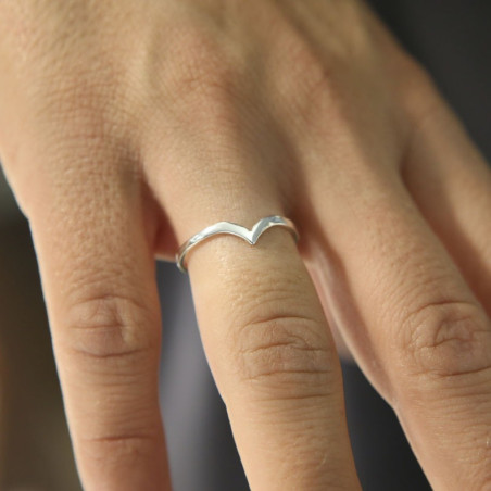 Sterling Silver Wave Ring