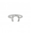 Silver horseshoe ring