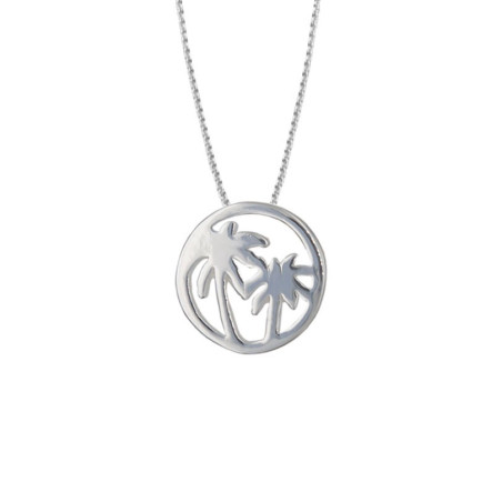 Silver Palm Tree Choker
