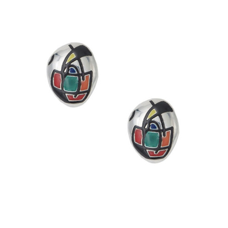 Guernica silver earrings