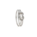 Silver knot ring